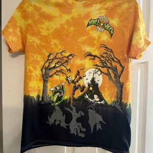 Disney Halloween mens Tee - Orange and Black